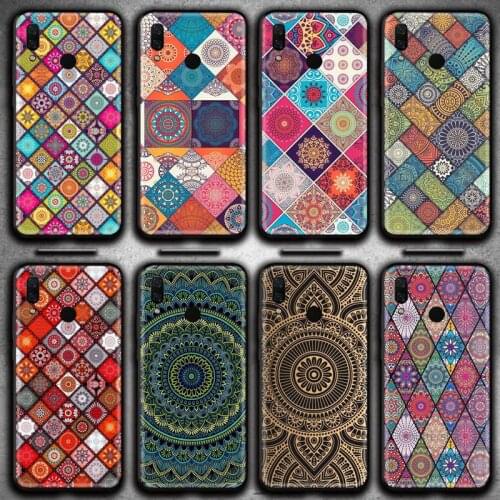 Mandala Flower Pattern Phone Case Huawei Y6P Y8S Y8P Y5II Y5 Y6 2019 P Smart Prime Pro