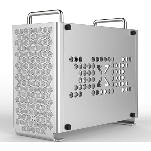 ZZAW Braveman B2 Mini ITX Case Micro Desktop PC Aluminum Alloy Chassis 2021 with DIY Installing for gaming and home use