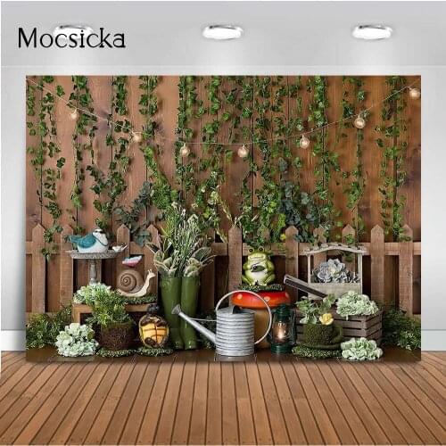 Rustic Field Spring Newborn Kids Portrait Photography Backdrop 1st Birthday Cake Smash Photo Background Studio Garden Animals