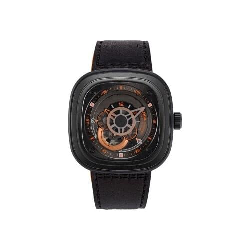 GESITO Men's Watch With Leather Strap