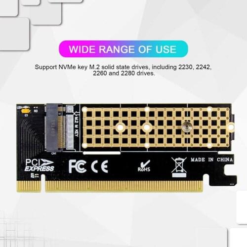 U.2 SFF-8639 To M2 SSD Adapter U.2 To M.2 NVME SSD M Key Expansion Card Board For 2230 2242 2260 2280 M2 SSD With Heat Sink