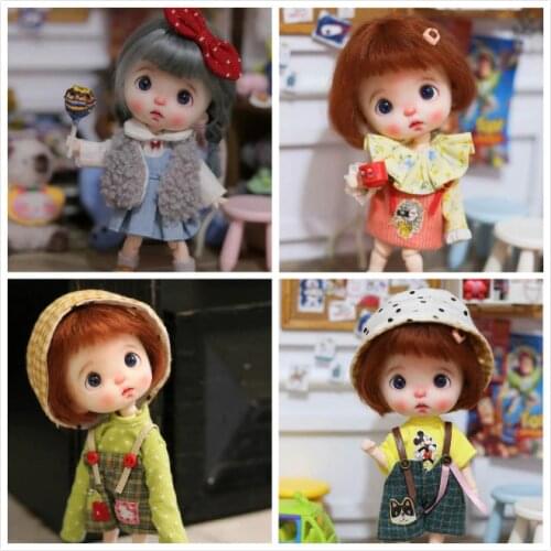 OB11 doll DIY polymer clay head customization 1/8 bjd doll