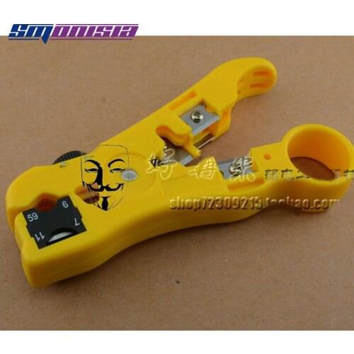 10pcs-100pcs Multifuntional Stripping Knife Coaxial Cable Power Wire Stripper Cut RG6/RG11 -5/-7