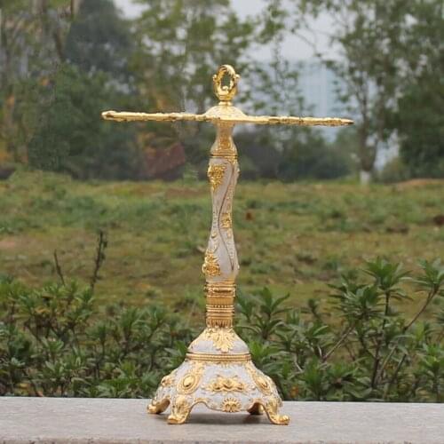 Fashion single layer gold plated metal red wine cup holder goblet rack Champagne Glasses Rack