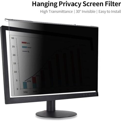 Widescreen Monitor Hanging Privacy Screen Filter Anti UV Film High-transmittance Eye Protection Film for 20-22'' Desktop Monitor