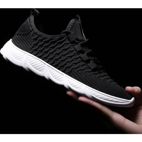 Men Tops mesh comfortable sports para sneaker sapatos informales Fashion work causal trainers zapatos Sneakers black modern hot