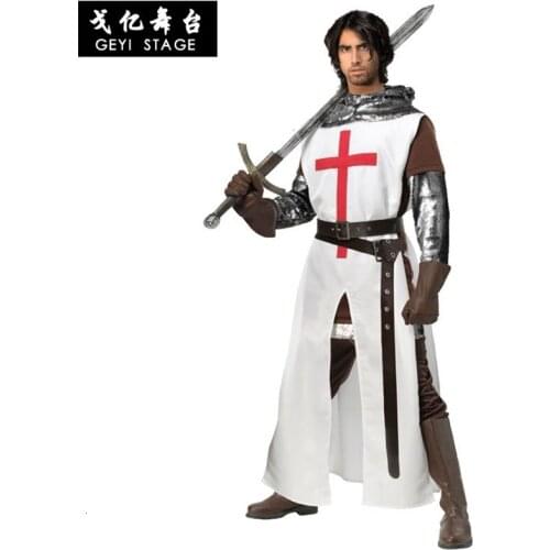 New hot sale anime halloween hero knight/gladiator carnival dress up cosplay dress up boy play for grown man