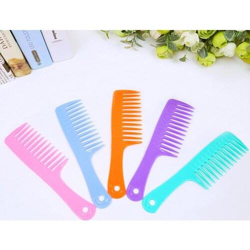 Wide Teeth Hairdressing Comb Tranparent Hair Wig Comb For Hairstyling Detangle Big Hair Comb Ideal For Long Hair Smooth