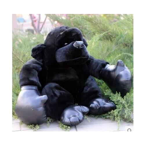 High quality goods large 60cm monkey doll black Orangutan soft plush toy hugging pillow home decoration birthday gift h2863