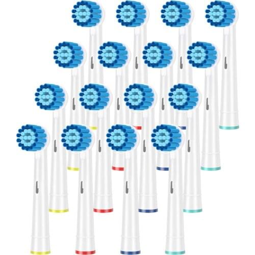 Generic Sensitive Clean Replacement Brush Heads for Oral-B 500/600/1000/2000/2500/3000/7000/8000/9600/8000 Electric Toothbrushes