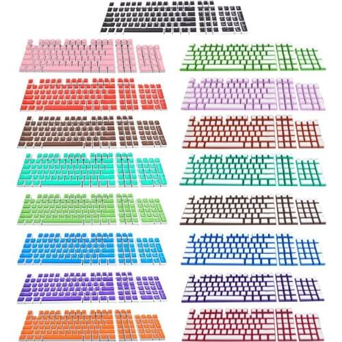 104Pcs/Set ABS Universal Backlit Keycap Keycaps for Cherry Mechanical Keyboard Computer Peripherals for Cherry/Kailh/Gateron