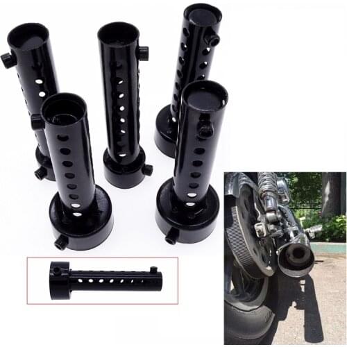 Outdiameter 35mm 42mm 45mm 48mm 60MM Universal Black Shell Motorcycle Muffler Adjustable Silencer DB Noise Sound Eliminator