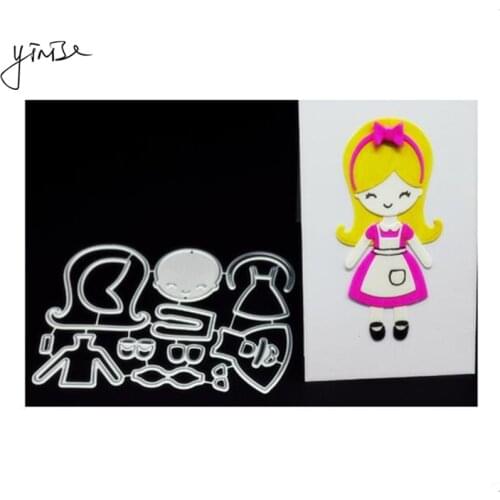 VCD46 GIRL Cut SCRAPBOOK Metal Cutting Dies For Scrapbooking Stencils DIY Album Paper Cards Decoration Embossing Folder Die CUTS