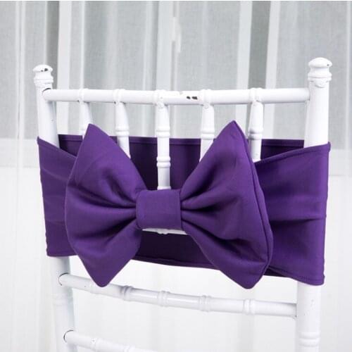 Marious 50PCS Chair Cover Sash Bow Wedding Party Banquet Decor Chair Sashes Free Shipping