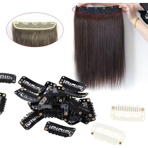 20Pcs Metal U-Shape Wigs Extension Fixed Hair Snap Clips Ponytail Holder Hairpins Barrettes 32/28/24mm Women Hair Accessories