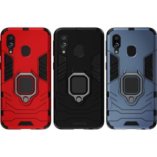 Phone Holder Finger Ring Case For Samsung Galaxy A40 Magnet Armor Cover on the for Samsung A40 A 40 SM-A405FN/DS 5.9'' Fundas