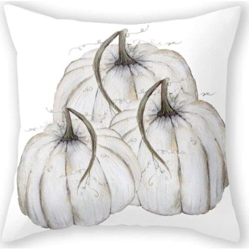 Autumn Harvest Decor Throw Pillow Covers Thanksgiving Fall Robin Farm Pumpkin Sunflowers Maple Leaves Pillowcase Cotton Linen