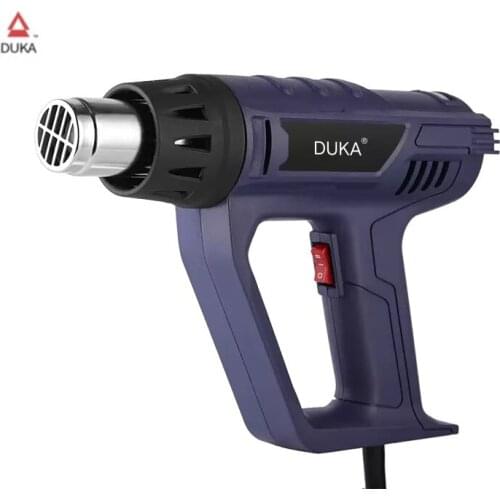 Duka HG-1 2000W Multi-Function Electric Hot Air Gun Thermoregulator Heat Guns Shrink Wrapping Thermal Power Tool With 4 Nozzles