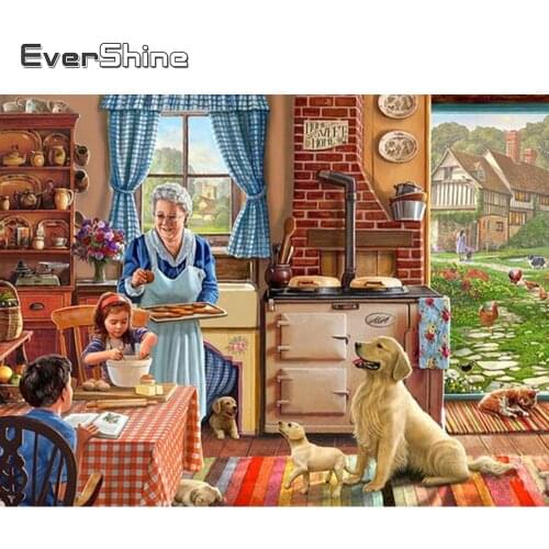 Evershine Diamond Embroidery Portrait Full Square Crystal Mosaic 5D Diamond Painting Frame Kit Beaded Painting Art Home Frescoes