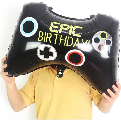 1Pcs Giant Game Controller Foil Balloons Birthday Balloon Video Game Theme Party Globos Wedding Birthday Decor Baby Shower Boy