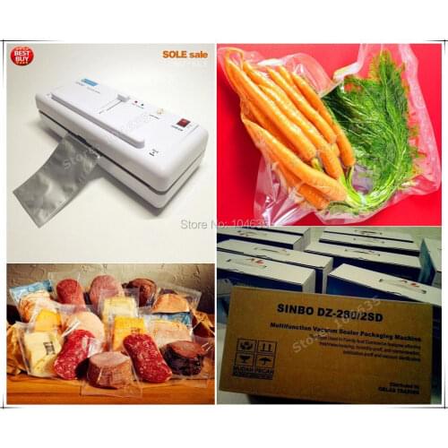 HOT SALE IN RUSSIA Household Food Vacuum Sealer Packaging Machine Film Sealer Vacuum Packer Including 10Pcs Plastic Bags
