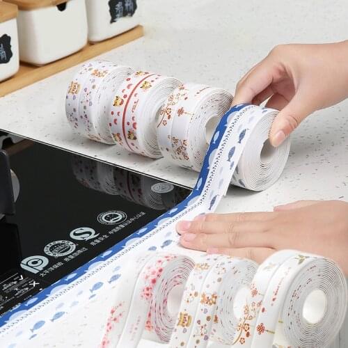 Adhesive Tape Caulk Strip For Bathtub Bathroom Caulk Tape Self Adhesive PVC Waterproof Sealing Tape Edge Protector Acrylic