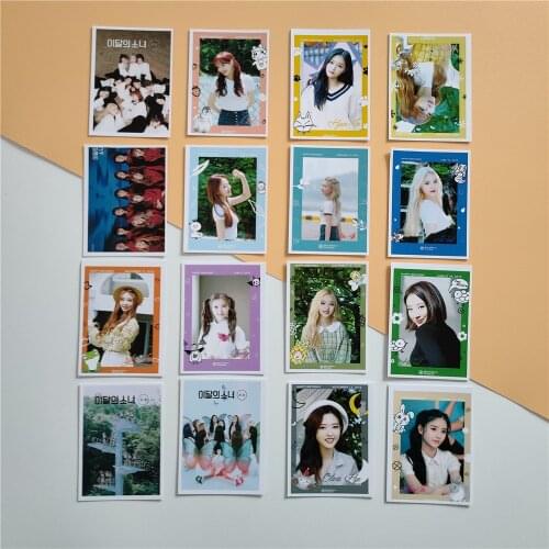 Kpop loona VIVI Hyun Jin Ha Seul Yeo Jin Hee Jin Yves lomo cards Postcard Mini Truck Lomo Card Collectible Card 16 cards new