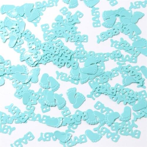 KSCRAFT 6mm Blue Baby Foots Shape Sequins PVC Flat for DIY Card Making Craft Color Collection