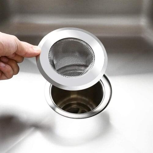 Kitchen Sink Strainer Stainless Steel Drain Filter Bathtub Hair Catcher Stopper Shower Floor Drain Hole Filter Trap Sink Strain
