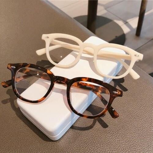SO&EI Fashion Square Women Optical Glasses Frame Clear Anti-Blu-Ray Eyewear Vintage Nail Eyeglasses Frame Men Computer Goggles