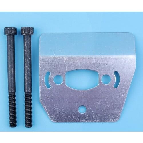 Exhaust Silencer Muffler Heat Shield Pan Later & 2Pc Bolts Screw Kit For Husqvarna 136 137 141 142 36 41 Chainsaw # 530 06 94 15