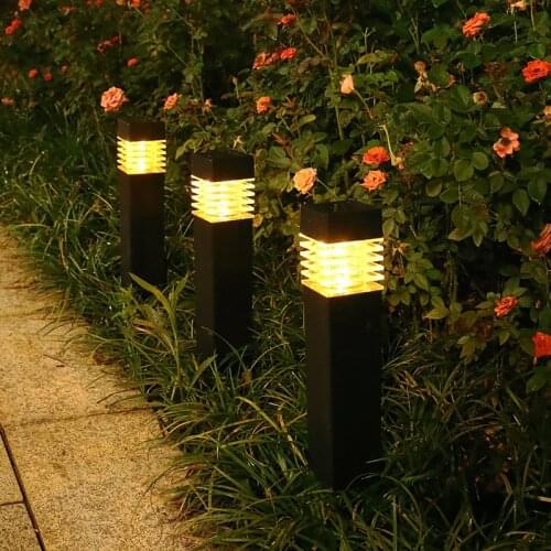 Outdoor Garden LED Solar Lawn Lamp Pathway Lights Waterproof Solar Light For Garden Landscape Path Yard Patio Street Spotlight