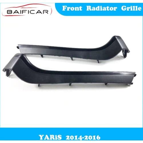 Baificar Brand New Genuine Front Radiator Grille Net Trim Eight Characters Left Right for YARiS 2014-2016