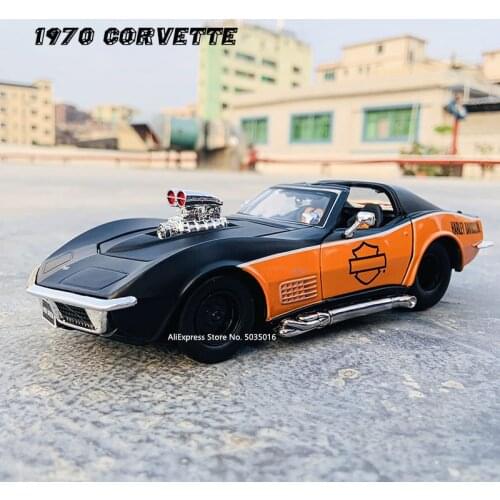 New Maisto 1:241970 Corvette Collector Car Alloy Sports Car Model Die-Cast Super Racer Kids Gift