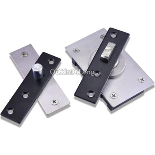 High Quality 10Set Stainless Steel Heavy Duty Hidden Door Pivot Hinges 360 Degree Rotation Up & Down Hinges Furniture Hardware