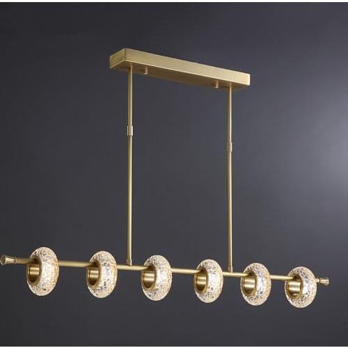 American light luxury LED chandelier living room chandelier modern crystal chandelier simple bedroom dining room chandelier