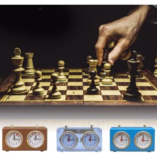 Chess Timer, Mechanical Chess Clock, Portable & Professional Master Tournament Analog Chess Clock Timer for Tournament Board Gam
