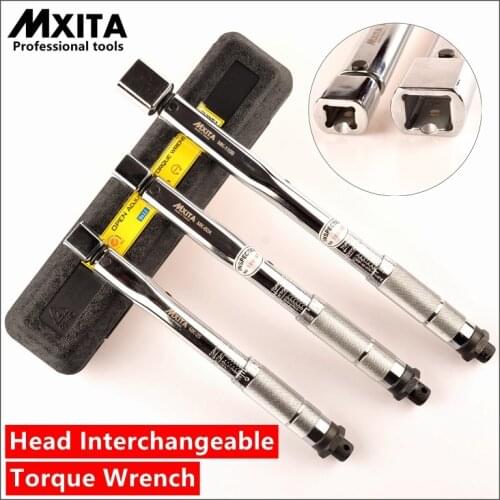 MXITA Interchangeable Torque Wrench Adjustable Torque Wrench Hand Spanner Repairing Tools hand tool set