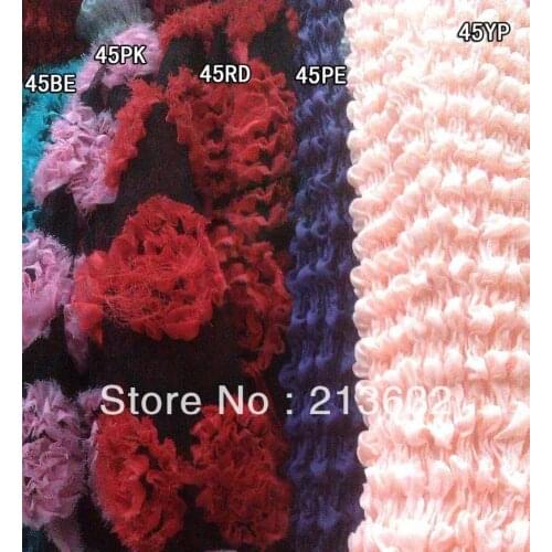 Tissus french embroidery lace fabric organza african fabrics Rose flowers plus wax swiss apron polyester quality textile tissu