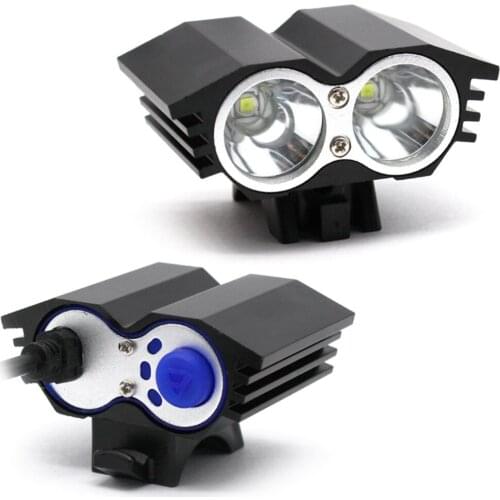 Ultra Bright 2xCREE XML T6 2000LM LED Head Front Bike Bicycle Headlight Lamp with 18650 Battery Pack Set