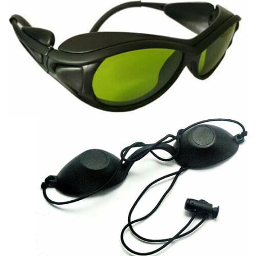 6006 200nm-2000nm IPL Laser Protection Goggles Safety Glasses w Black Eyepach Beauty Hair Removal Operaor Client Eye Protection