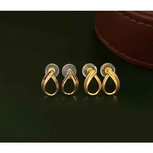 MADALENA SARARA Au750 Geometric Drop Dot Shape Women Earrings 18K Gold Made Simple Fashion 2021