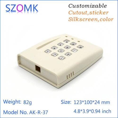 1 piece, 123*100*24mm RFID alarm housing electronics box plastic enclosure outdoor access control switch box digital project box