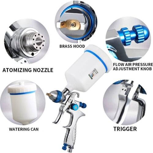 206 paint spray gun auto furniture pot top paint spray gun high atomization pneumatic spray gun spray tool