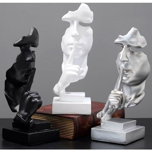 3D Statue Table Decorations Abstract Sculpture Home Decoration Accessories Decorative Art Figurine Office Living Room Decor
