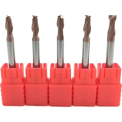 5PCS HRC60 2Flute 4mm Solid Carbide Endmill D4x50L D4x75L D4x100L Standard Length Side milling Slotting Profiling carbide cutter