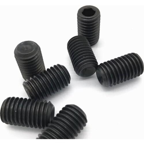 6pcs M10 alloy steel set screw cup tail hex headless screws machine bolt bolts 25mm-50mm length
