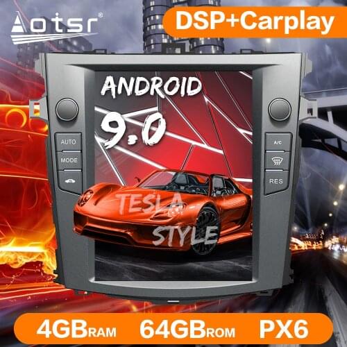 Tesla Style Android 9 4GB+64GB Car GPS Navigation Multimedia Player For Toyota Corolla 2007-2013 Car Stereo Auto Radio Head Unit