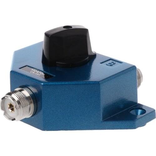 CA-201 Antenna Switcher UHF Manual Aerial Female Connector Adapter Converter CB Radio Antenna Coax Switch Y98A