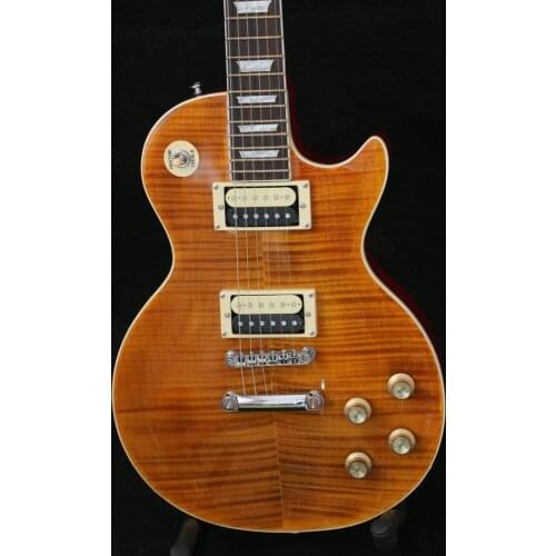 Custom shop tiger flame top slash appetite guitar,Custom shop solid mahogany slash electric guitar,Free shipping